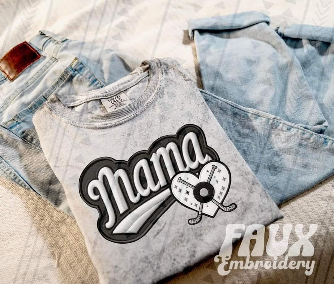 Faux Mama Comfort Color Tee (add your sport(s) to order notes )