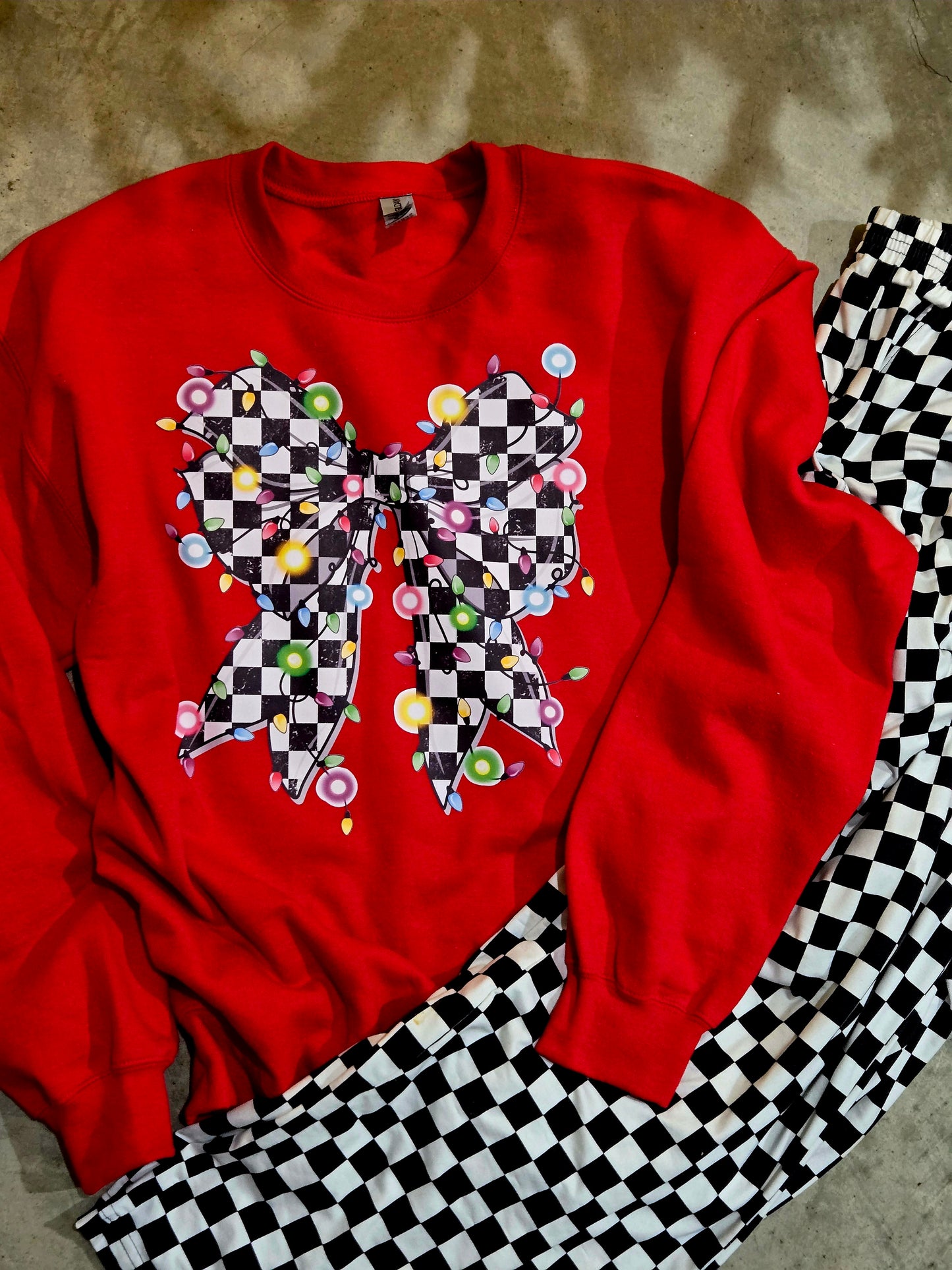 Checked out Christmas Tee or Pullover