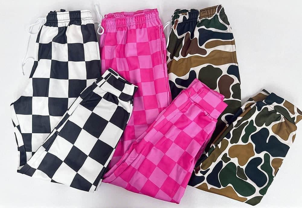 Camo & Checkered Joggers