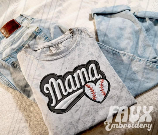 Faux Mama Comfort Color Tee (add your sport(s) to order notes )