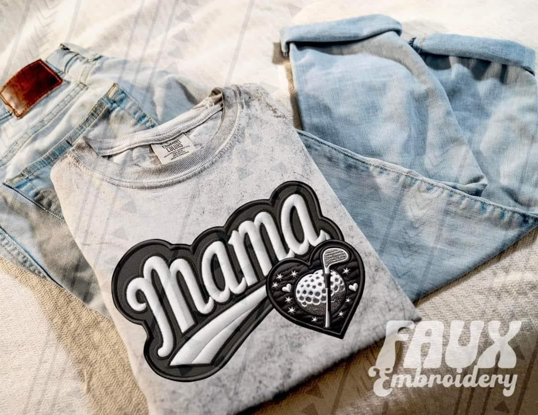 Faux Mama Comfort Color Tee (add your sport(s) to order notes )