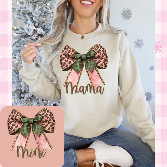 Bow Mama Christmas Tee or Pullover