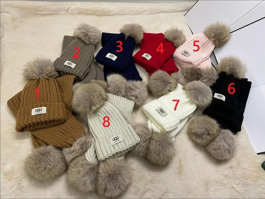 kids beanie scarf set