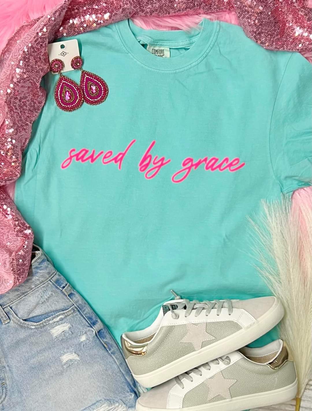 Saved by grace tee