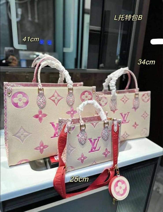 pink limited edition on the go tote