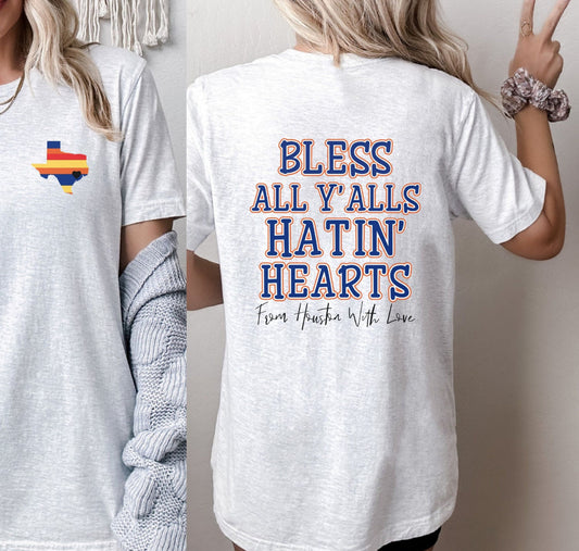 MLB Drop Astros bless all yalls hatin heart Tee