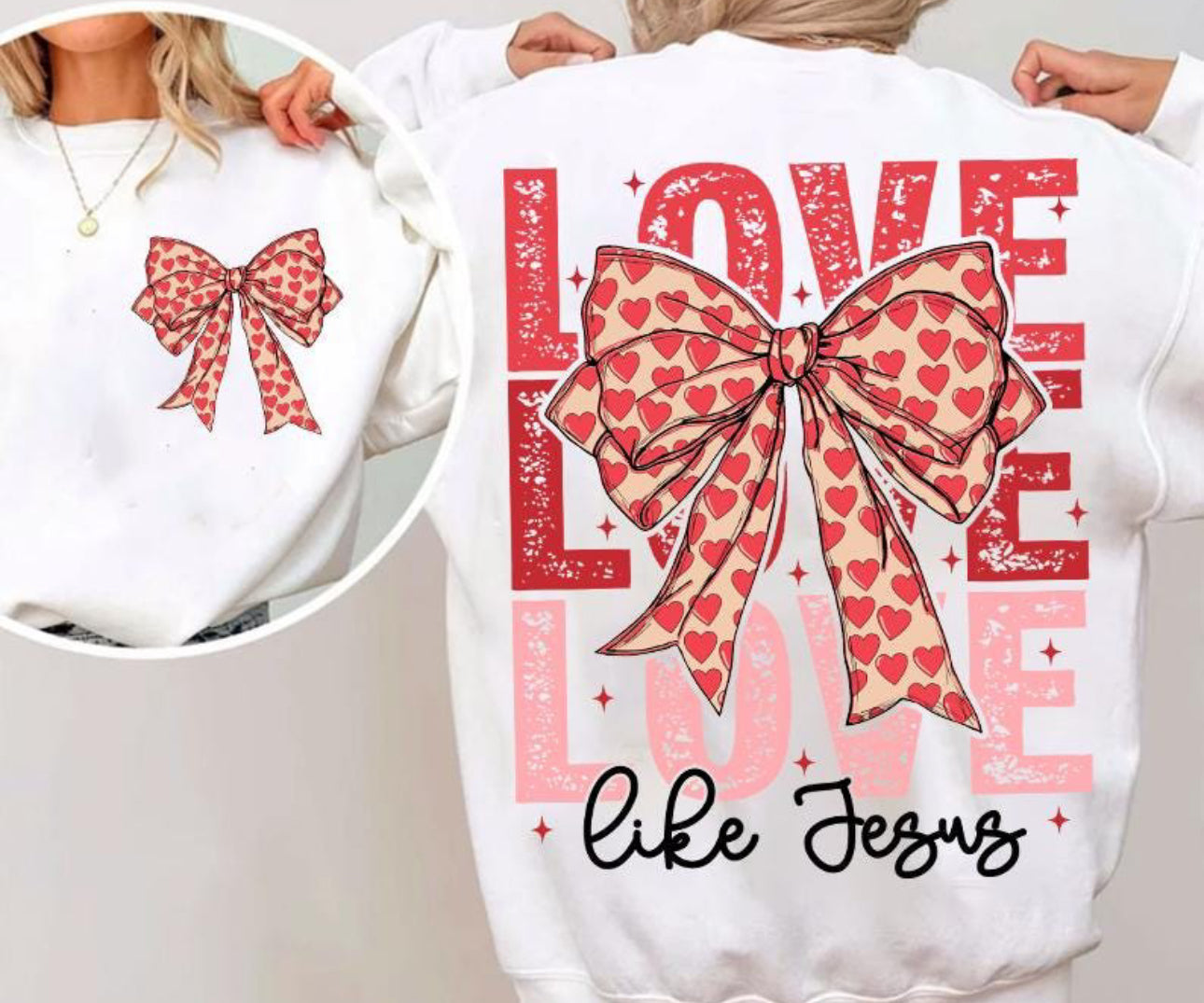 Love like Jesus Pocket Style Tee or Pullover