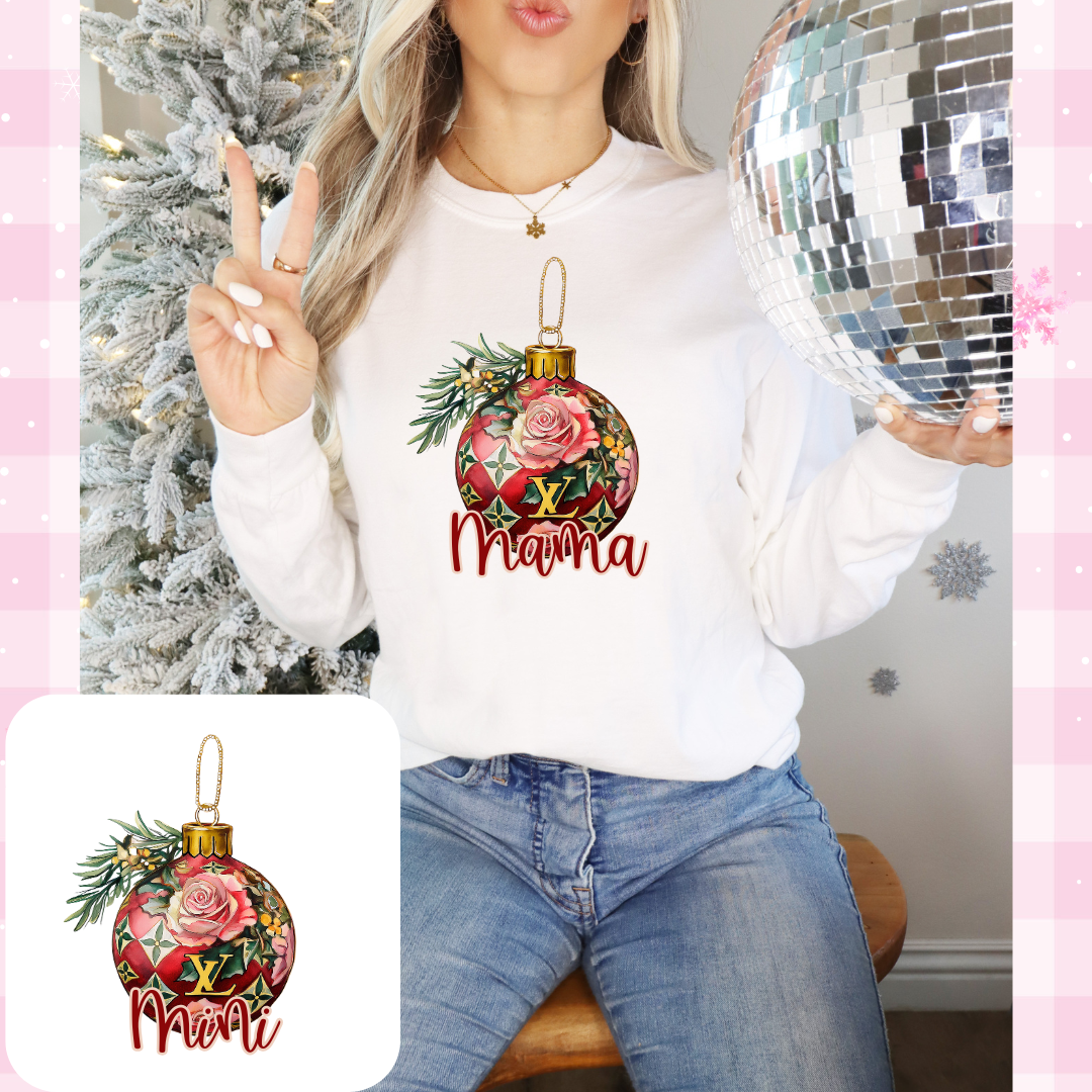 Ornament Mama Tee or Pullover