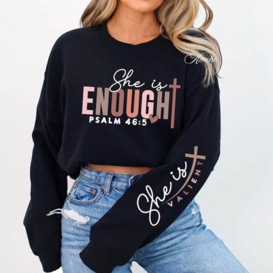 She is Enough Pullover