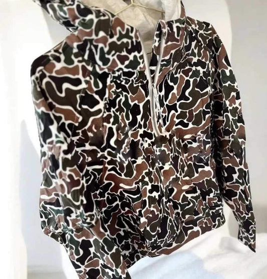 Camo Hooded Pullover