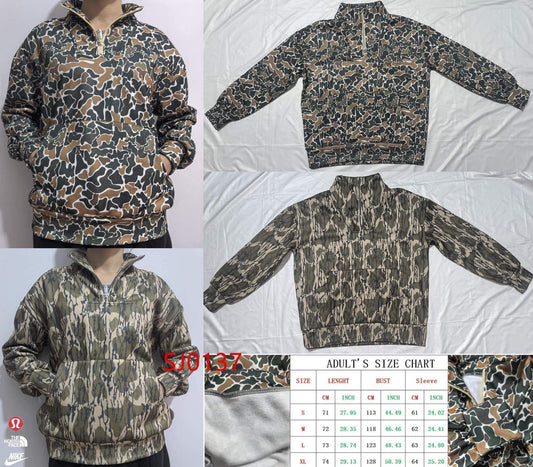 Trendy Camo Quarter Zip