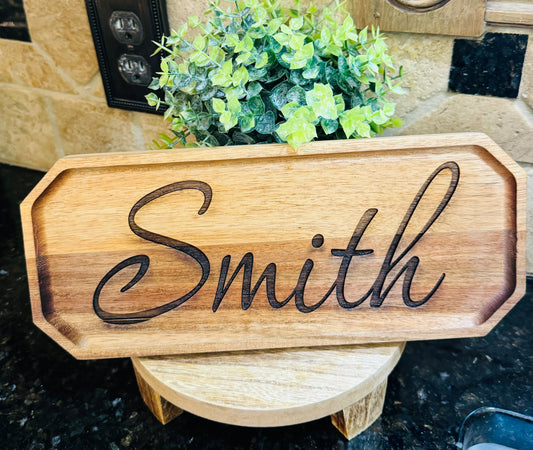 Custom Name Tray