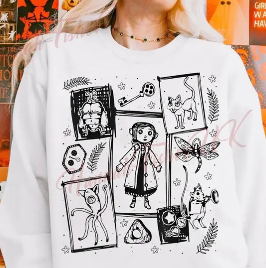 Artsy Coraline Tee or Pullover