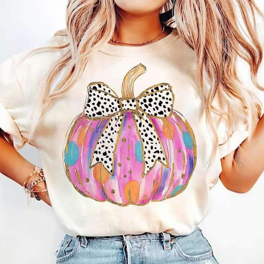 Pastel Pumpkin Tee or Pullover