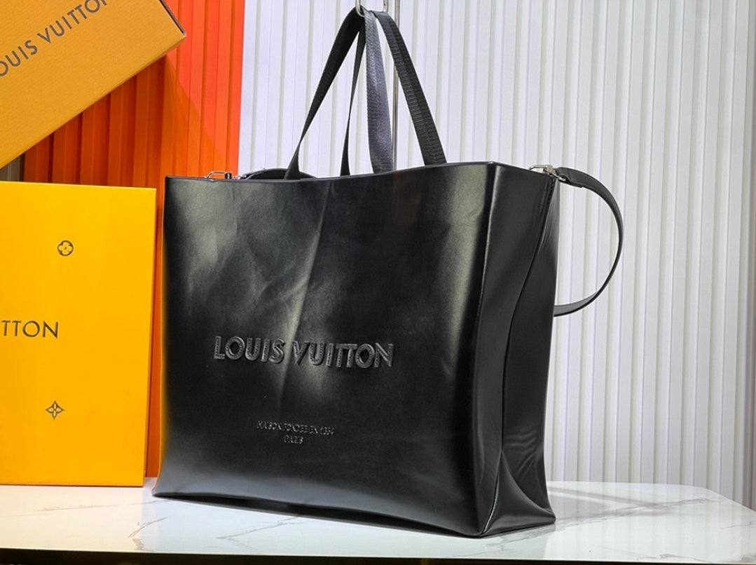 The Tote Bag Jumbo - Smooth Leather Black