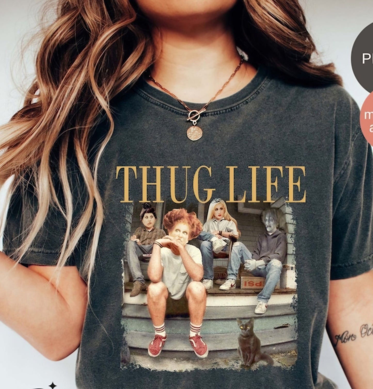 THUG LIFE HOCUS GRAPHIC TEE OR PULLOVER