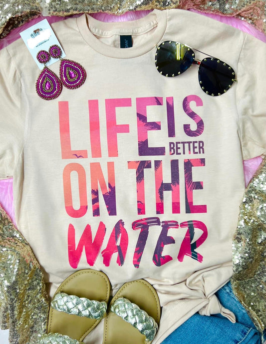 Life is better on the water graphic