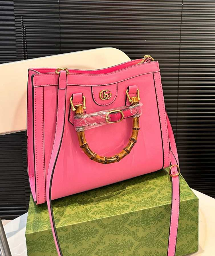 Pink G bag gold hardware