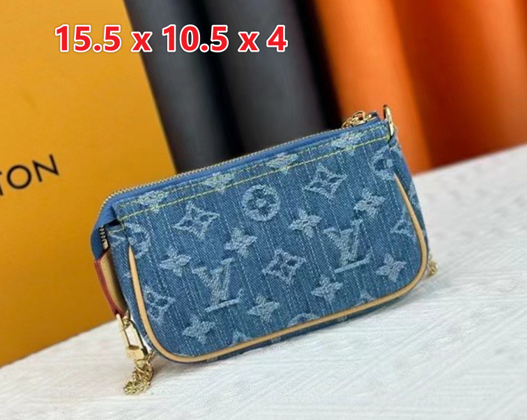 Denim Small zipper pouch