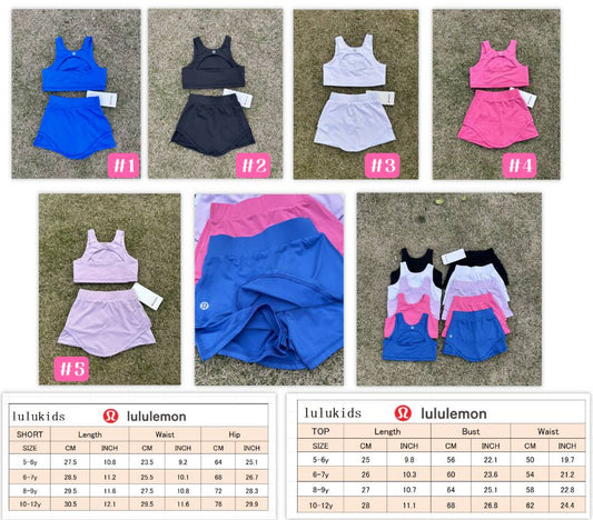 kids lu skort and top sets