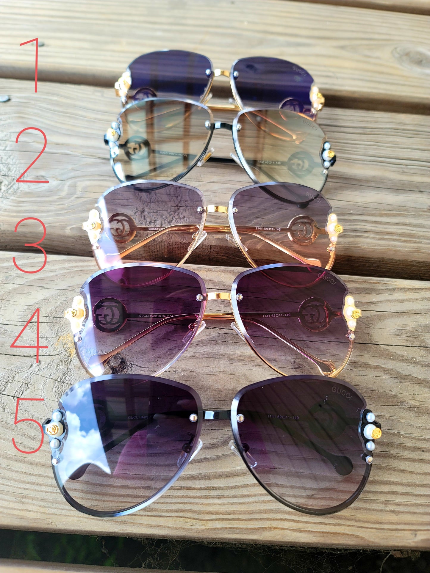 G pearl sunglasses