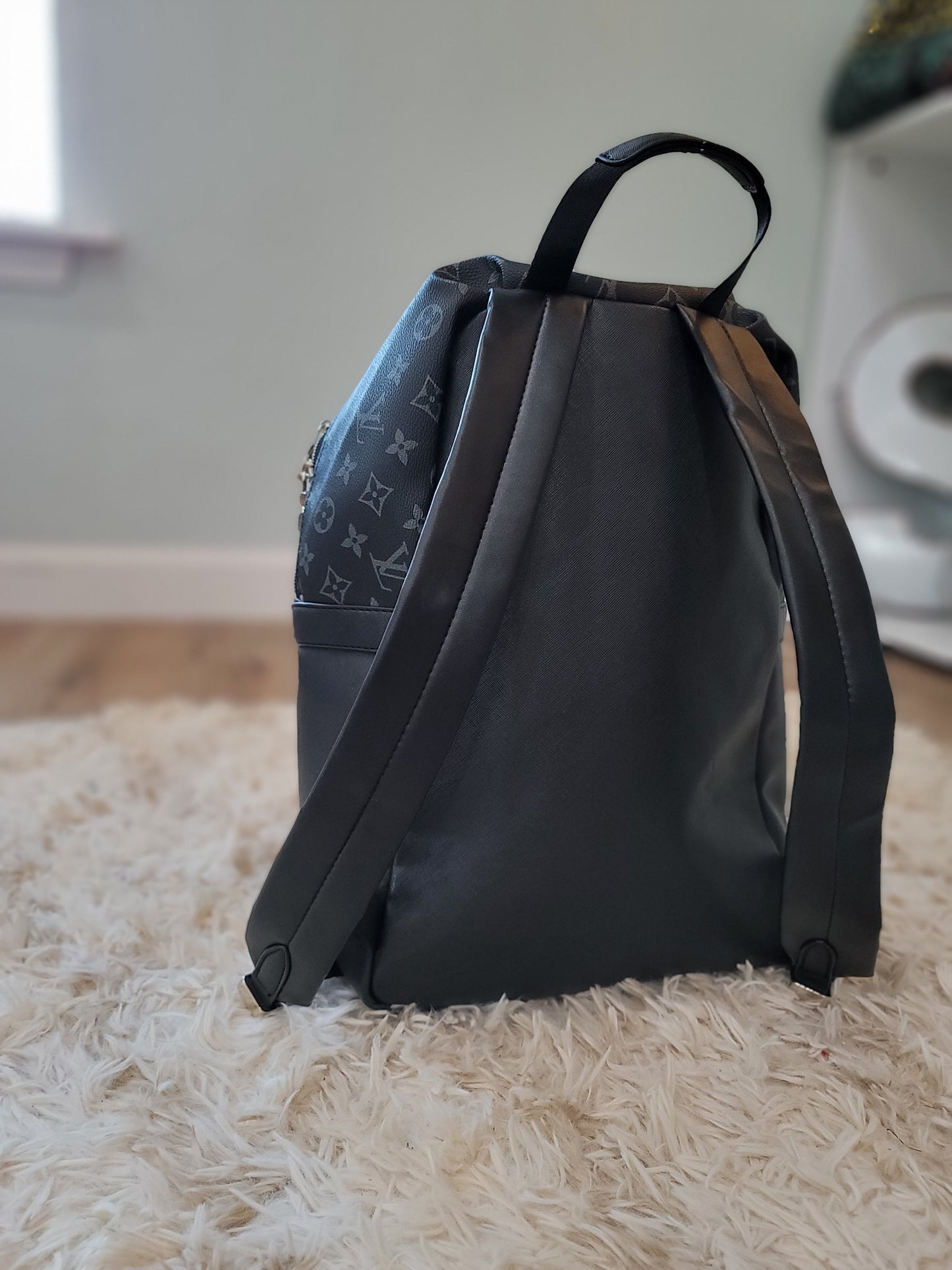 Pre-order Black Full Size All Leather Backpack Full Size Pre Order