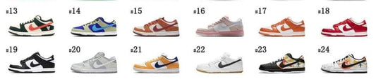 PREORDER Low Dunks color 13 - 24