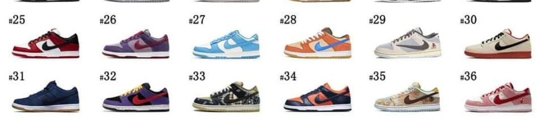 PREORDER Low Dunks color 25 - 36