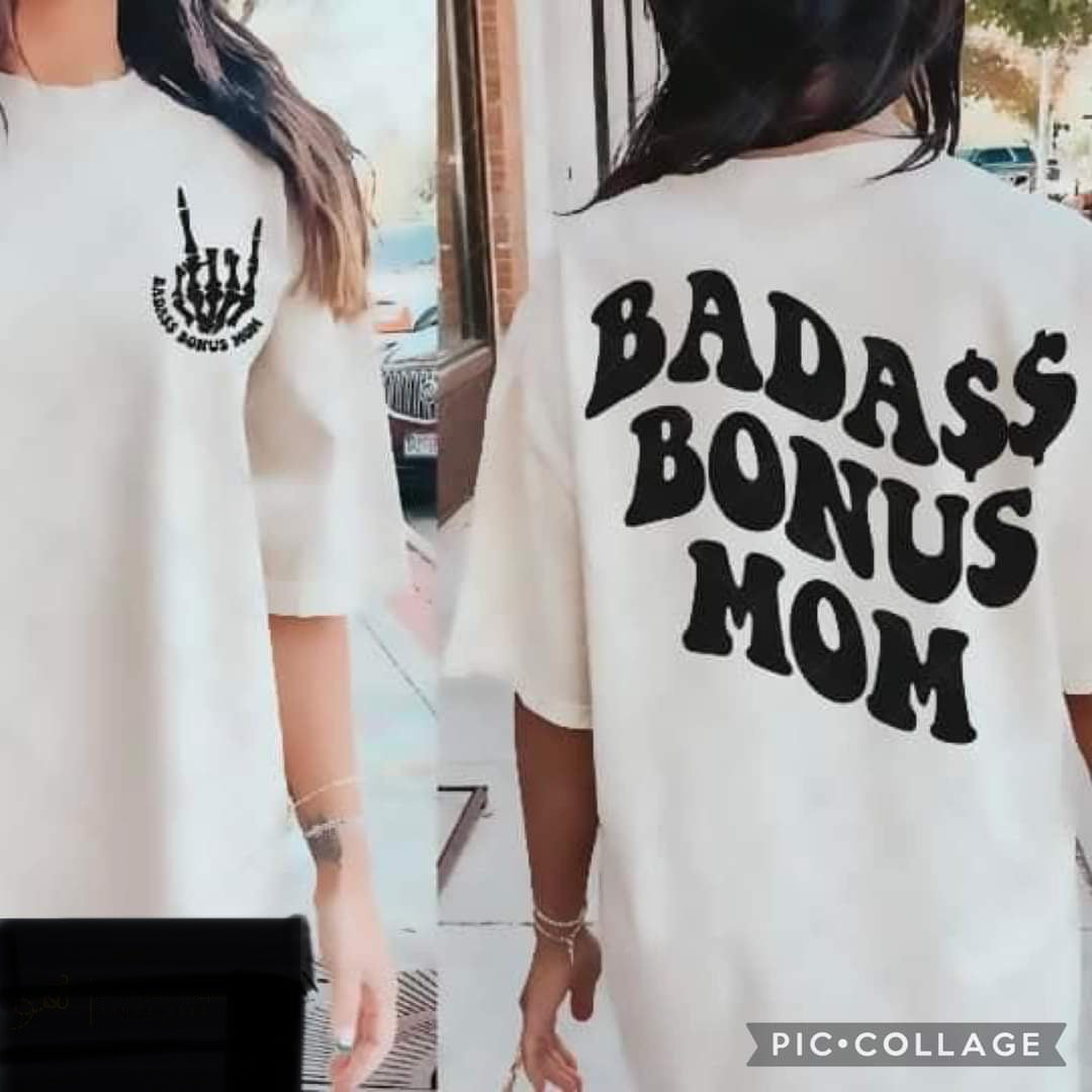 Bada$$ bonus mom graphic tee