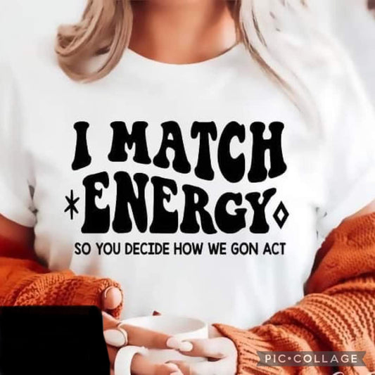 I MATCH ENERGY GRAPHIC TEE