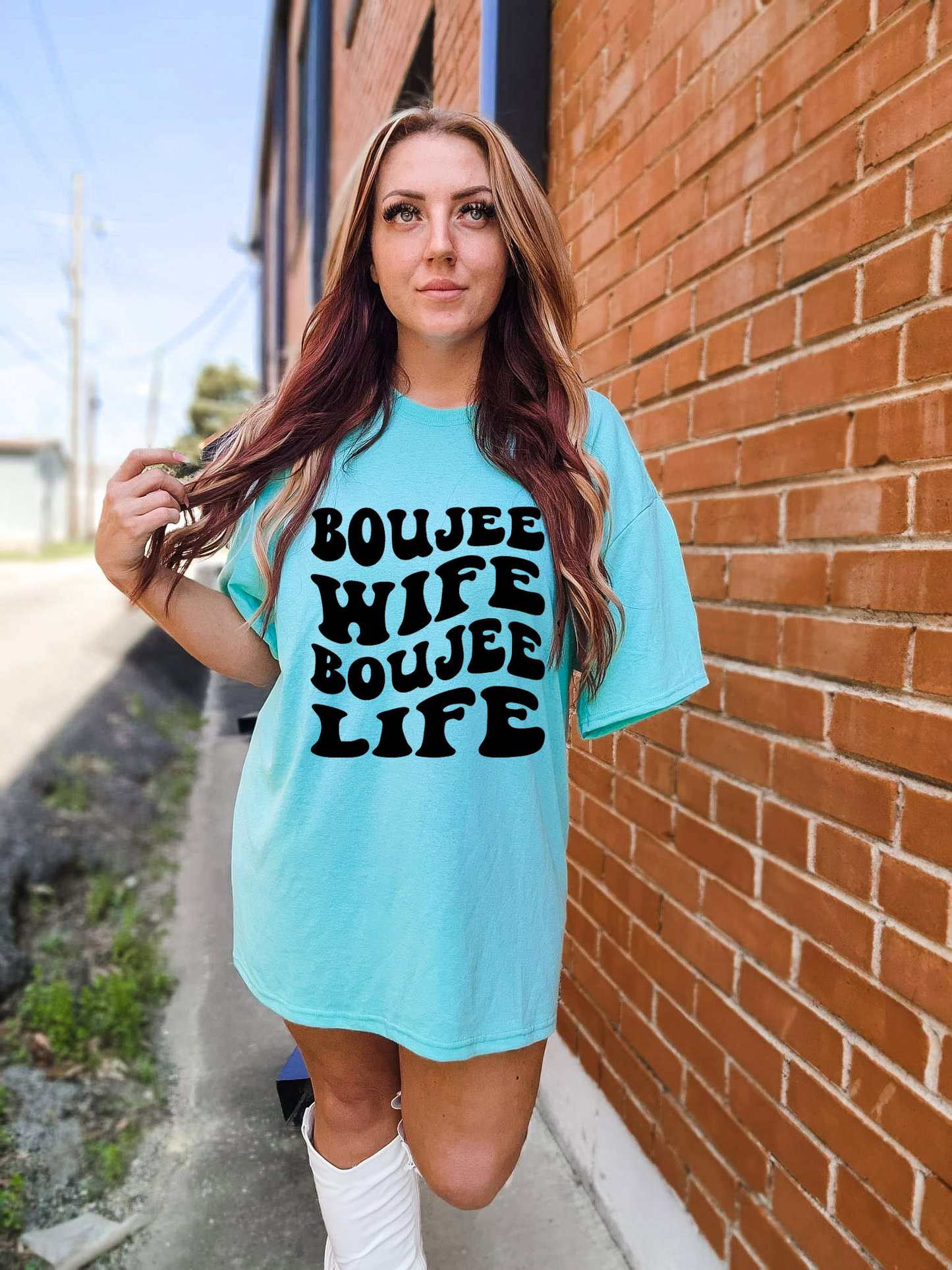 Boujee Wife boujee life graphic