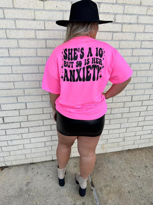 Shes a 10 but so is her anxiety Graphic